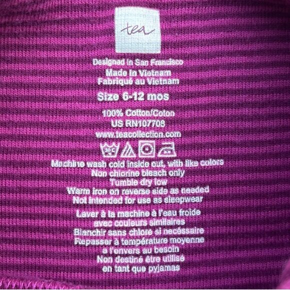 Tea Collection Floral Romper 6-12 Months - Picture 2 of 5